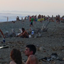 Saturday evening life on Playa Dominical
